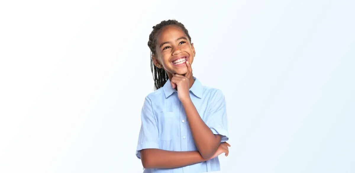 girl smiling
